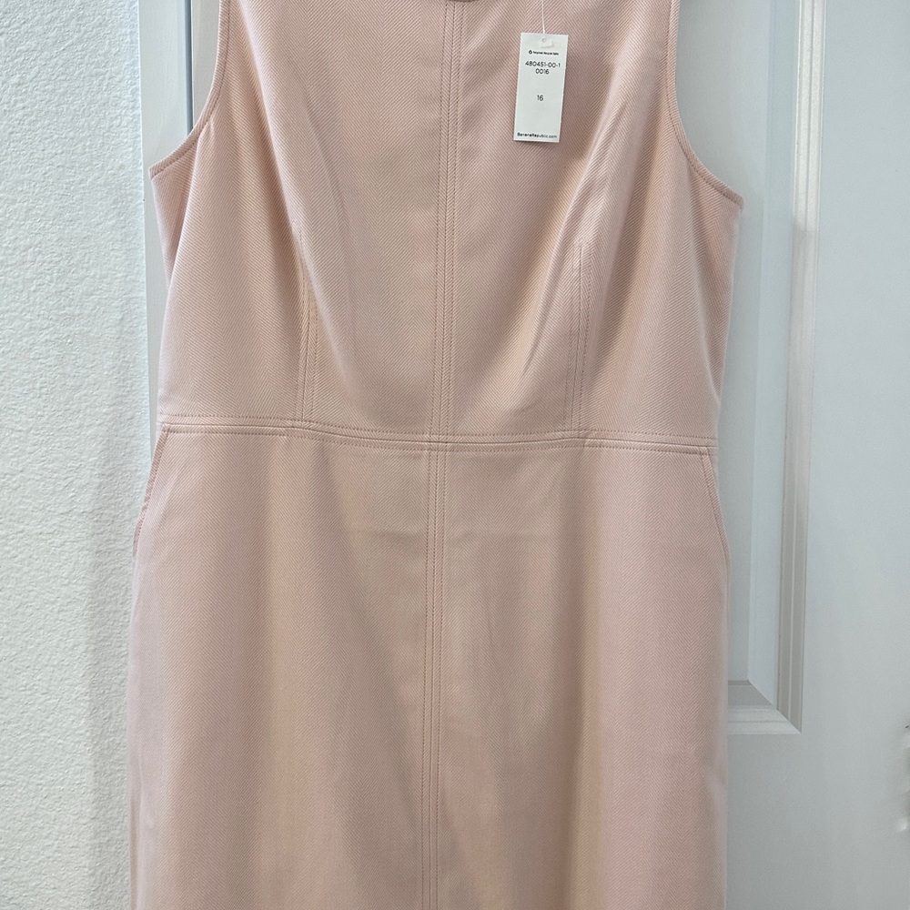 NWT: Banana Republic LUXE BRUSH TWILL SHIFT DRESS